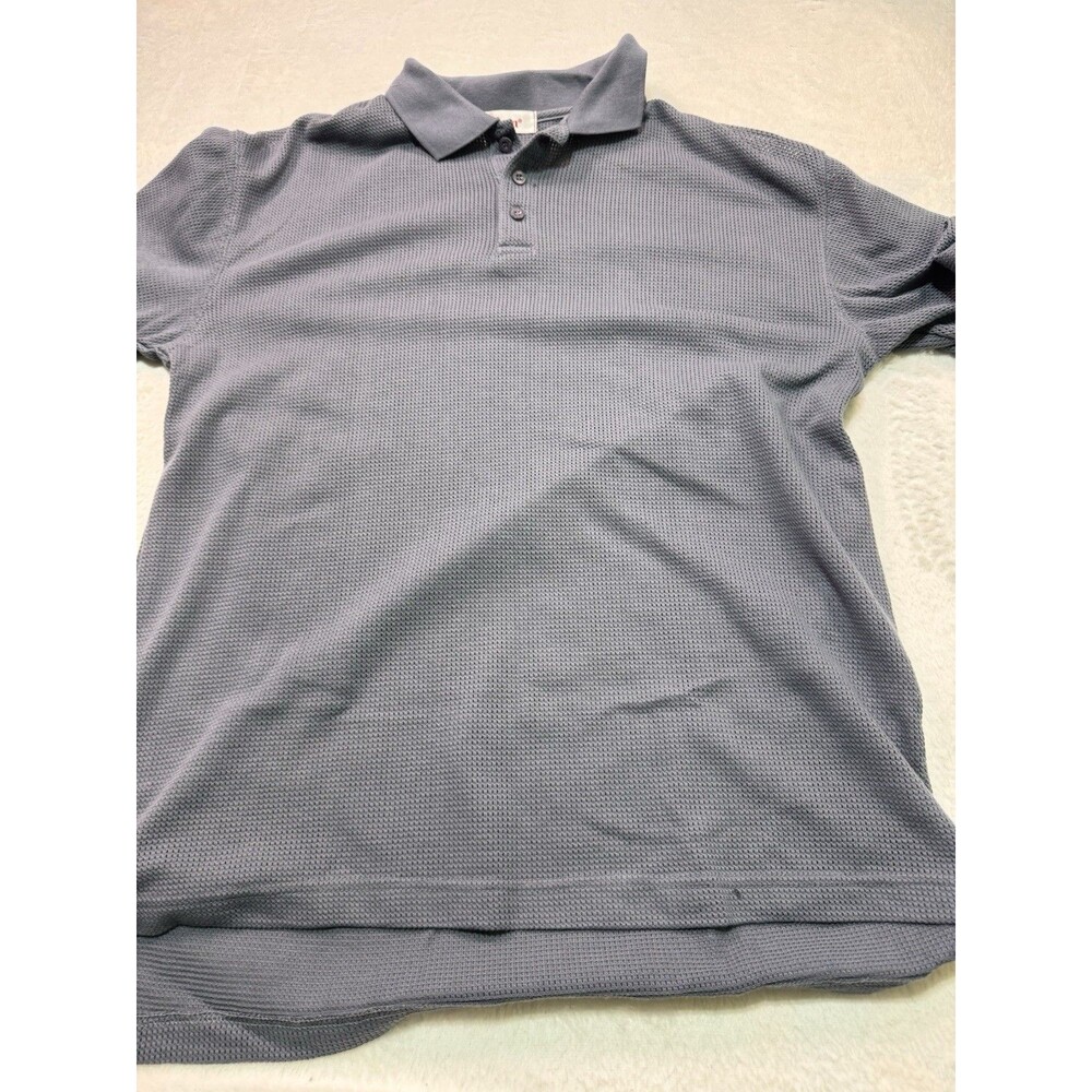 vintage wilson polo mesh shirt‎ Gray Size Large Breathable See Thru
